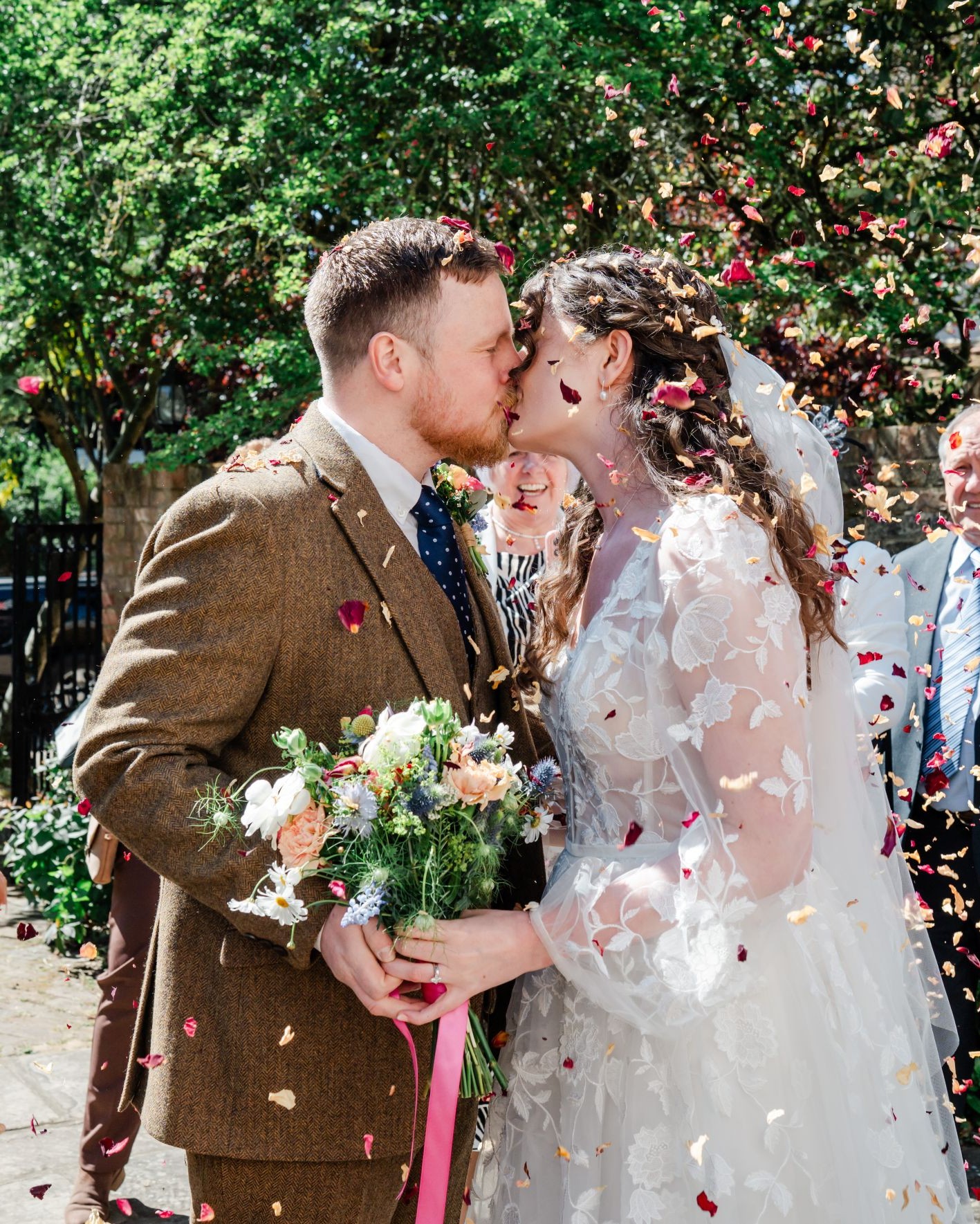 james and eleanor garden kiss flowers sioned rogers purple kite photography resized